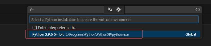 选择已安装的python版本 选择已安装的python版本