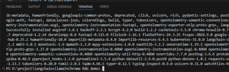 在VS Code中安装依赖
